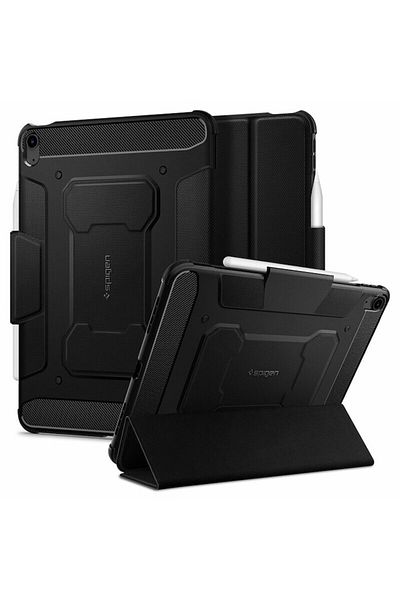 Dali Protective Flip Cover for Apple iPad Air 4 (2020), Rugged Armor Pro, Black