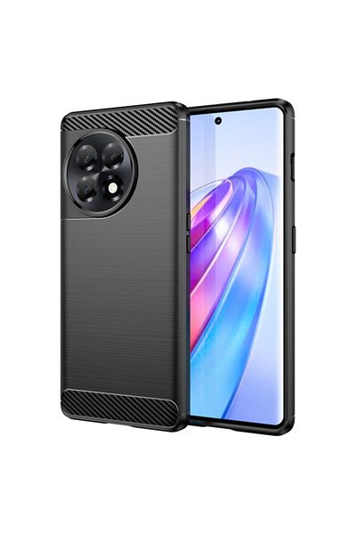 Dali Protective Case compatible with OnePlus 11R/OnePlus Ace 2, Carbon Silicone, Black