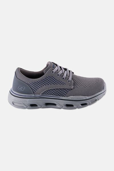 SKECHERS Men Glide Step Expected Erling Lace Up Training Shoes, Grey
