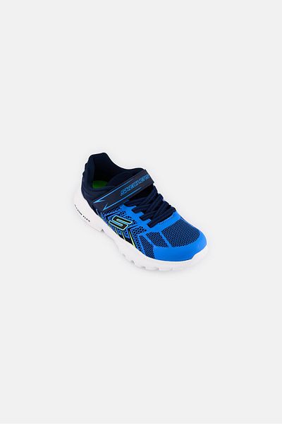 SKECHERS حذاء جري Razor Flex Armadux بإغلاق فيلكرو للأولاد، متعدد الألوان