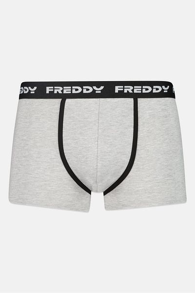 FREDDY Men Brand Logo Boxer Trunks, Grey