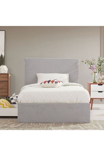 Danube Home Wesley 120x200 Teen Single Bed with Drawers - Dark Grey L218xW130xH121cm
