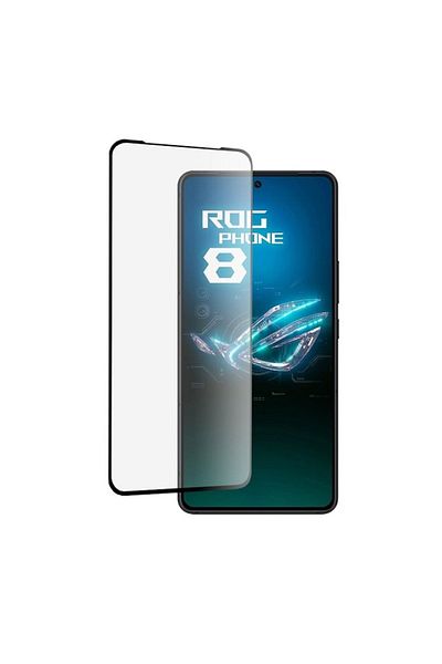 Dali Screen Protector for Asus Rog Phone 8/8 Pro, Tempered Glass, Black-Transparent