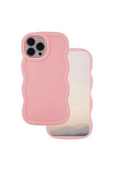 Dali Protective case compatible with Apple iPhone 16, Candy Case, silicone, Pink