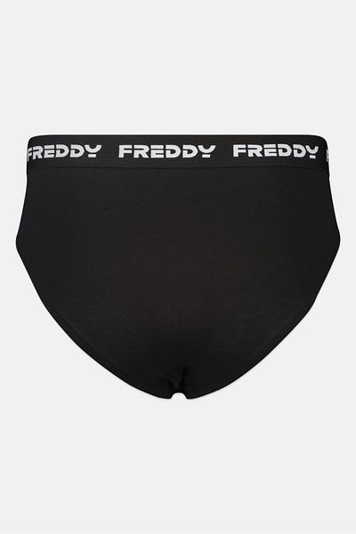 FREDDY Men Brand Logo Brief, Black