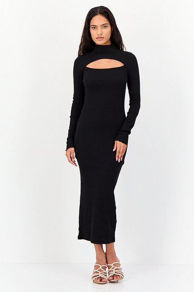 Don't Call Me Jennyfer Women Plain Maxi dress, Black