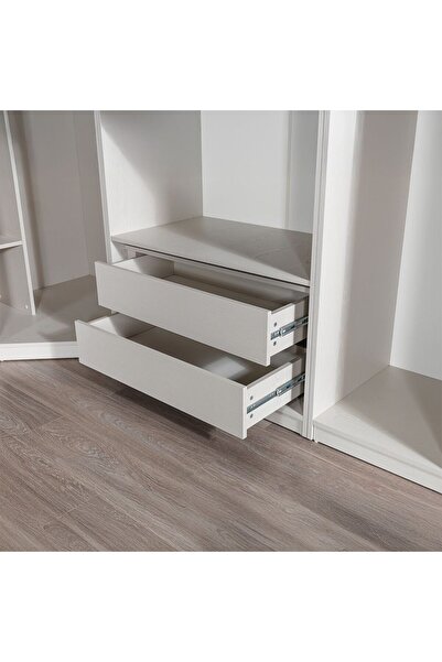 Danube Home Infinity Set of 2 Internal Drawers for 2-Door Wardrobe - Light Ta...