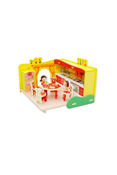 Dalip Baby Puzzle 3D din lemn pentru asamblare, păpuși de bucătărie