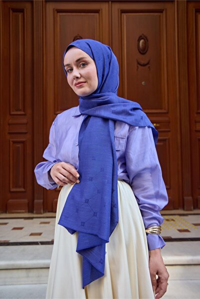 Silk Home Μονόγραμμα Βαμβακερό Μεταξωτό Σάλι 461001-16