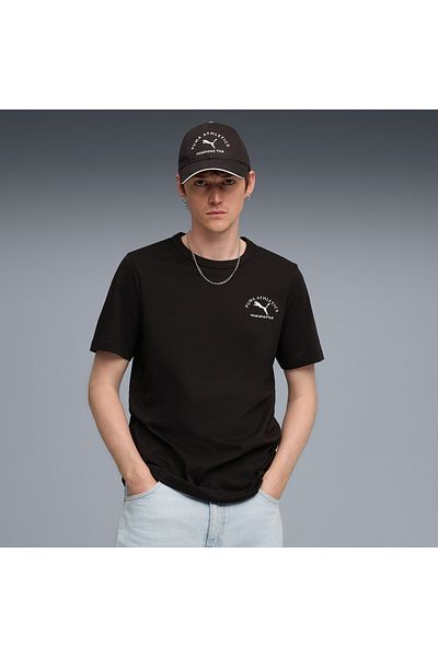 Puma Майка, Звичайна, З коротким рукавом, Звичайна, З горловиною, Трикотажна, Однотонна