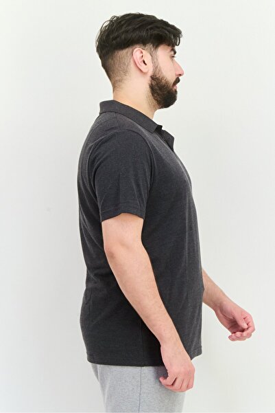 Puma Men Slim Fit Short Sleeve Training Polo Shirt, Dark Grey