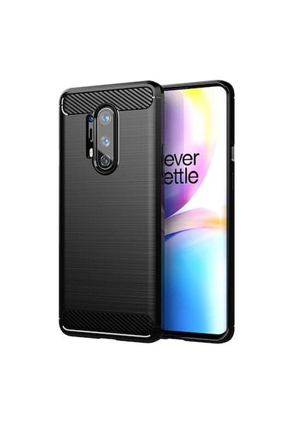 Dali Protective Case Compatible with OnePlus 8 Pro, Carbon Silicone, Black