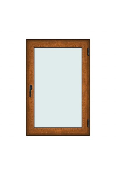 Klass 100x150cm 1 Right 7cm 6 2 Window Sash Brown Golden Oak And Tilt Chambers Seals