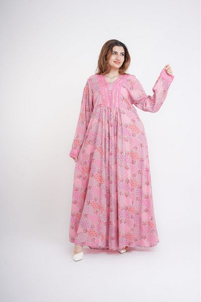 IKKXA Classic Charm Printed Jalabiya