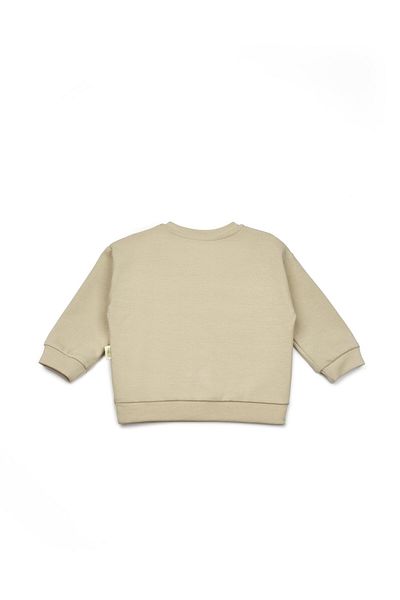 Magu Baby Cotton Button Pocket Sweatshirt and Sweatpants Bottom-Top Set