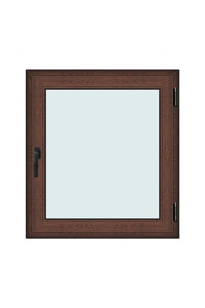 Klass 100x110cm 1 dreapta 7cm 6 2 Ramă fereastră nuc maro și garnituri camere basculante
