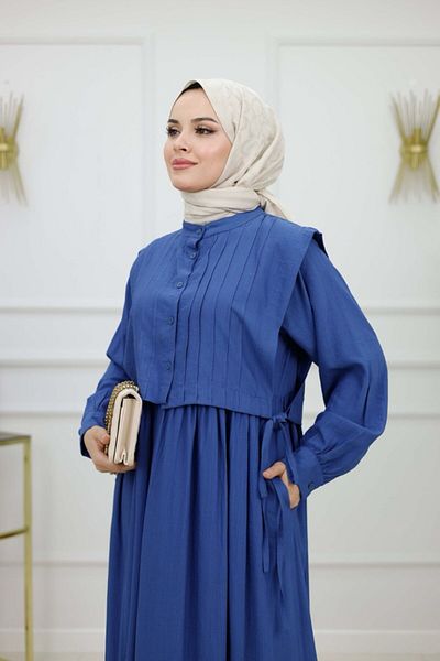 VALENS BOUTİQUE Women's Hijab Dress 2 Piece Vest & Dress