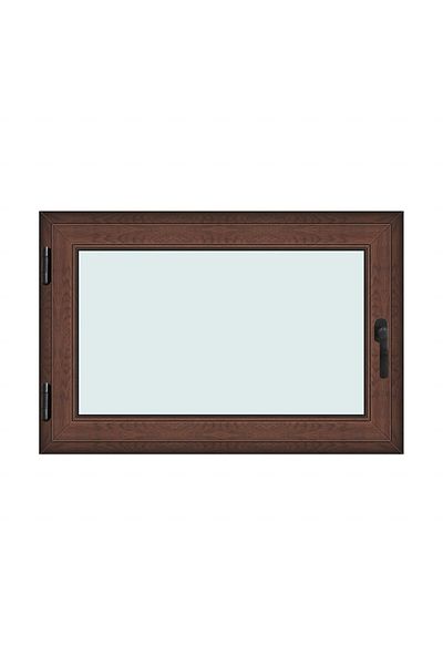 Klass 120x80cm 1 stânga 7cm 6 2 Ramă fereastră nuc maro și garnituri camere basculante