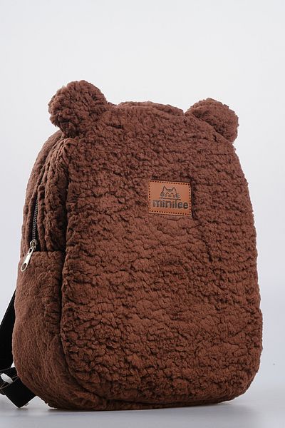 Minilee Teddy Plush Brown 0-8 Years Old - Nursery, Kindergarten Children's Backpack