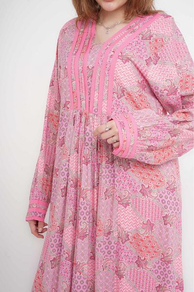 IKKXA Classic Charm Printed Jalabiya