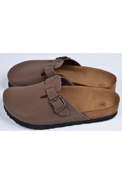 DAD WOLF Καφέ Boston Birkens Casual Sabo 59463 Καθημερινές παντόφλες με σόλα από φελλό