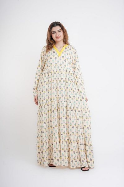 IKKXA Floral Printed Dream Jalabiya