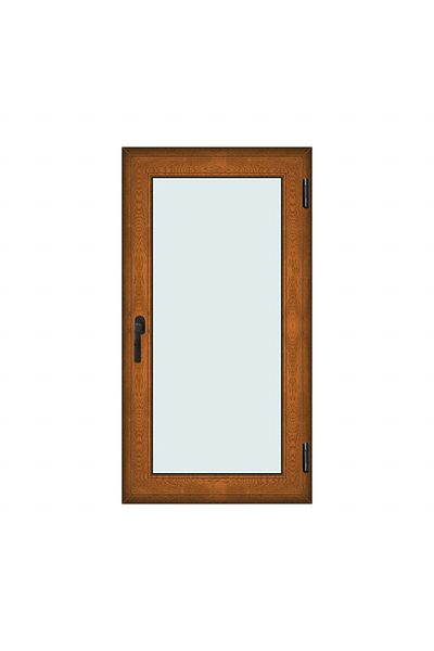 Klass 80x150cm 1 Right 7cm 6 2 Window Sash Brown Golden Oak And Tilt Chambers Seals