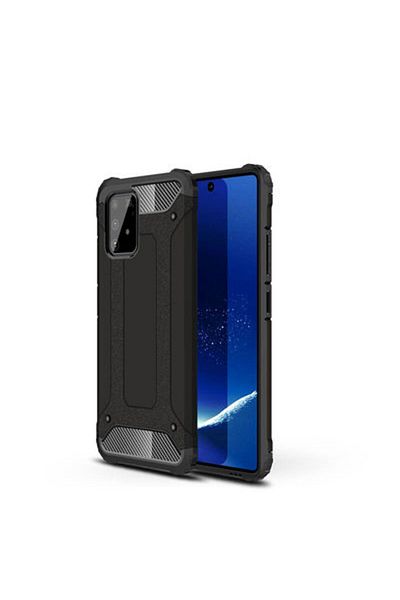 Paladyum Case Samsung Galaxy A91 S10 Lite Compatible Black Tank Case