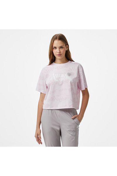 Anta Sports Women's Pink T-Shirt