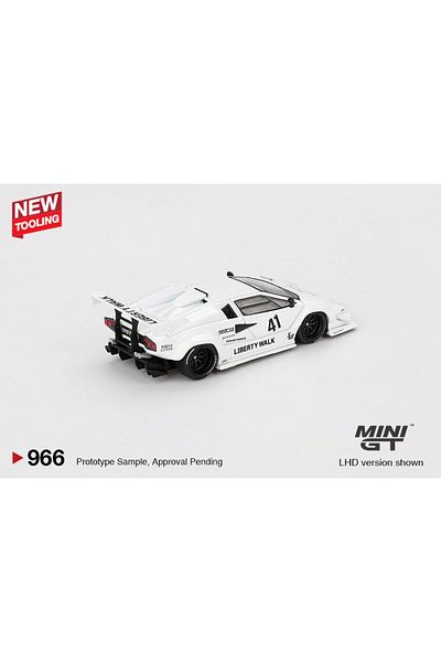 mini gt Macheta auto Lamborghini Countach LB-WORKS Tokyo Auto Salon White, 2024 (LHD) 1:64 MIniGT