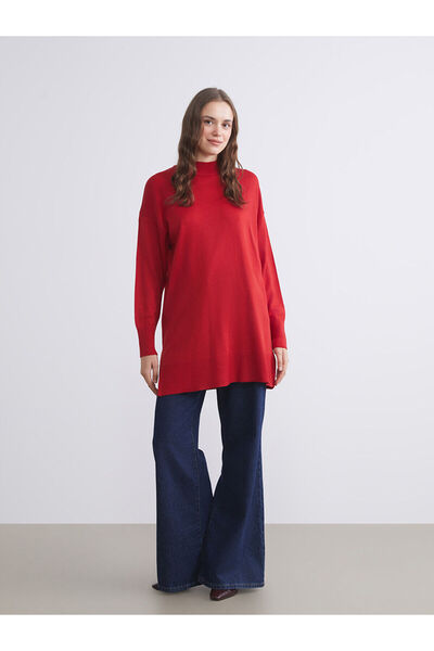 LC Waikiki Stand Collar Women's Knitwear Tunic
