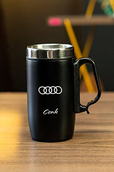 İŞTE BU 240 ML Kulplu Paslanmaz Çelik AUDİ Termos Bardak - Isı Yalıtımlı Kahv...