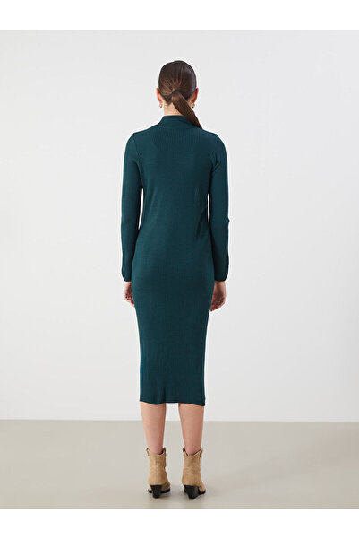 LC Waikiki Πλεκτό φόρεμα με μισό ζιβάγκο