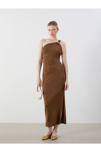 LC Waikiki One Shoulder Drawstring Dress