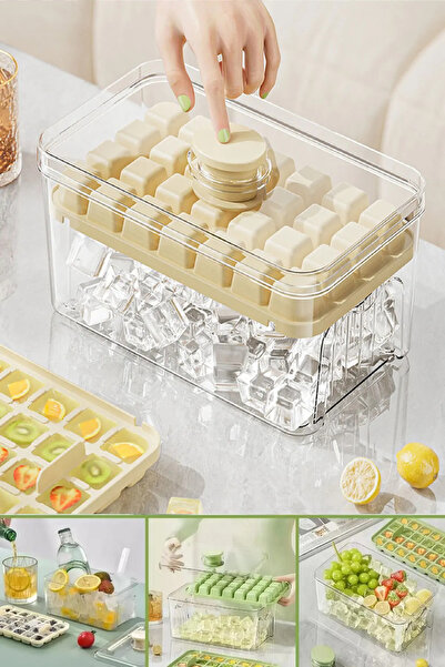 Berdina Home New Generation Pressed Double Ice Mold Ice Box – Ice Cube Cream ...