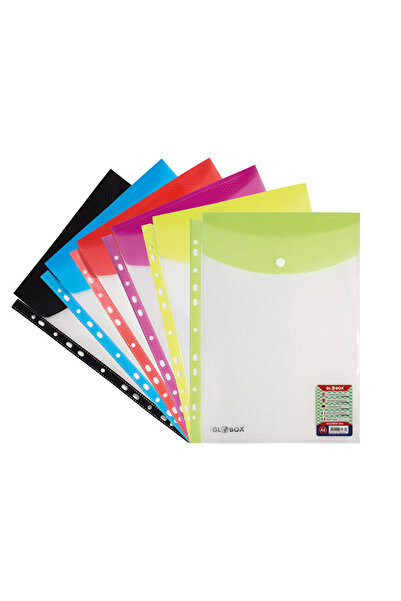 everart Çıtçıt Dosya Üstten Çıtçıtlı 6 Renk Karışık