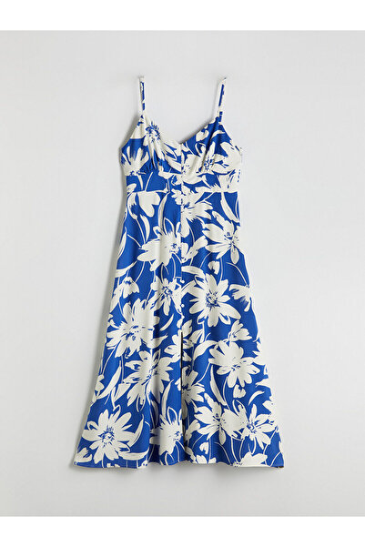 LC Waikiki Yeni Sezon V Yaka Cicekli Elbise - S5MT81Z8