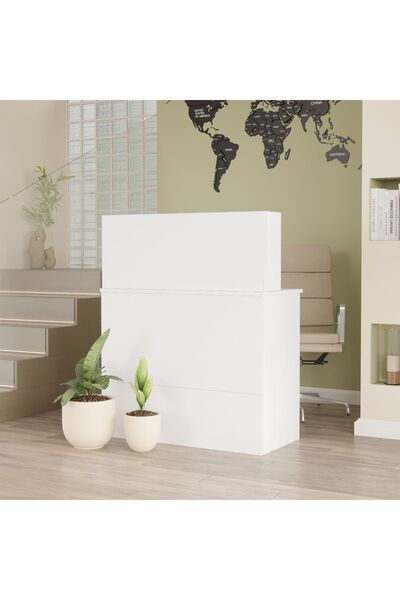 L'occi Concept Diego H Ofis Karşılama Bankosu Beyaz BG20-W