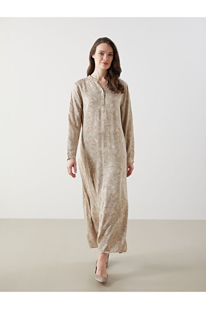 LC Waikiki Nova sezonska haljina sa kacik ovratnikom Sa deznom za žene - S5K4...