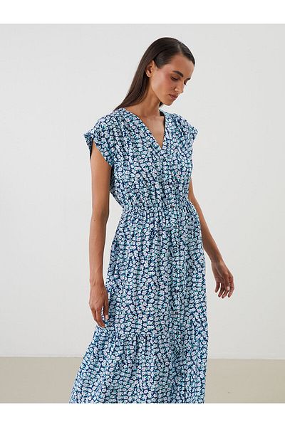LC Waikiki Rochie cu decolteu în V cu talie florală