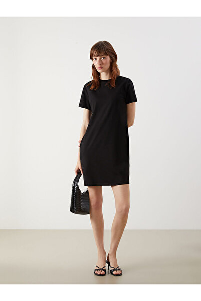 LC Waikiki A-Linien-Minikleid mit Rundhalsausschnitt