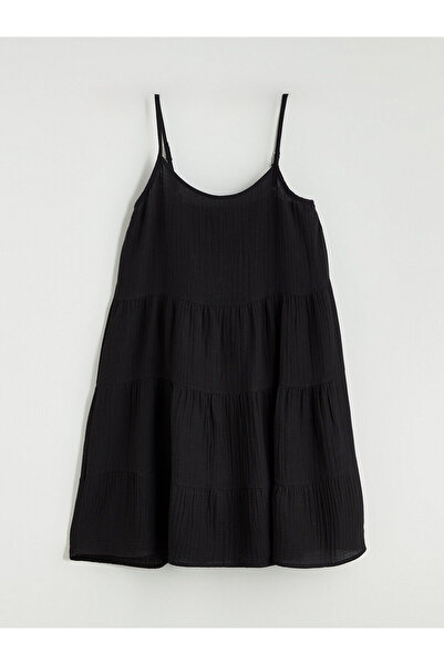 LC Waikiki Μίνι φόρεμα με υφή U λαιμόκοψη