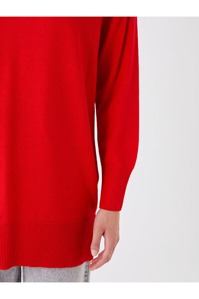 LC Waikiki Half Turtleneck Plain Long Sleeve Women's Knitwear Tunic