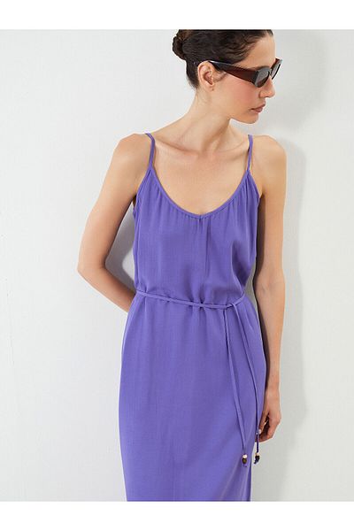LC Waikiki Rochie din amestec de in, cu decolteu în V