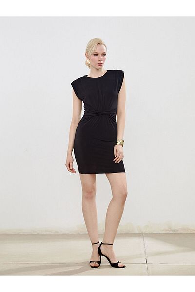 LC Waikiki Rochie mini cu gât roșu