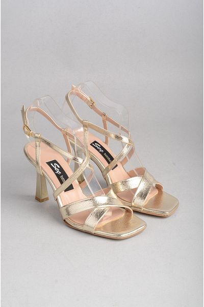 SEÇ KUNDURA Seç 8373 Evening Shoes (Heel Height: 9.5 cm) Gold