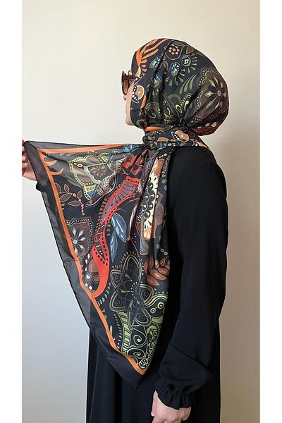 ESSLERA Model retro șal moale negru