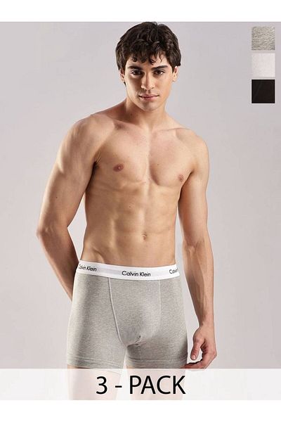 Calvin Klein Underwear Pack Of 3 Mid-Rise Trunks