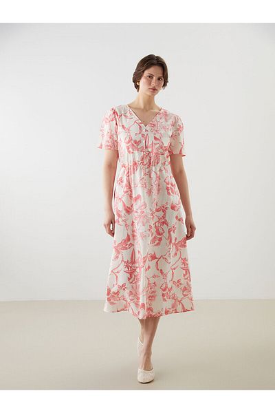 LC Waikiki Rochie florală cu decolteu în V