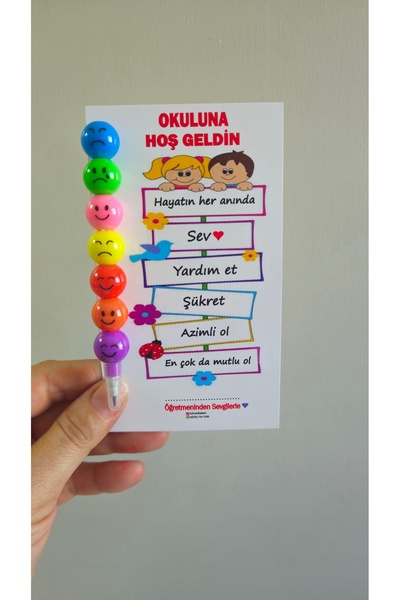 SOFT 20 Adet Okuluna hoş geldin temalı yumurtlayan kurşun kalem